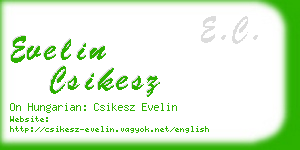 evelin csikesz business card